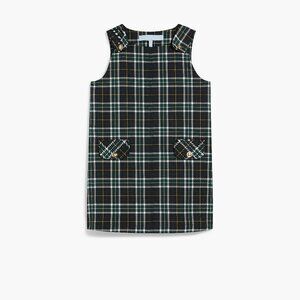 Hill House Home The Tiny Harris Dress - Green Wallace Plaid Size 7-8YGreen Walla